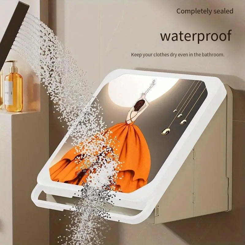 Bathroom Rack Wall Hanging Storage Rack Waterproof No Drilling