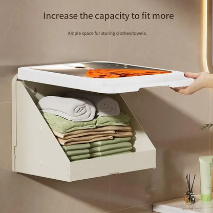 Bathroom Rack Wall Hanging Storage Rack Waterproof No Drilling