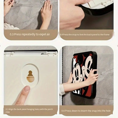 Bathroom Rack Wall Hanging Storage Rack Waterproof No Drilling