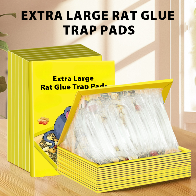 🐭 BUY 2 GET 3! ✨ Extra Large Sticky Mouse Traps - Non-Toxic Adhesive Surface for Effective Pest Control 🚫🧀