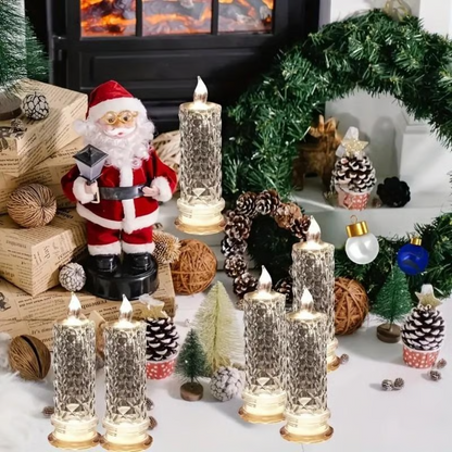 LED Crystal Candle Lights- Romantic Tabletop Night Lights