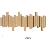 Creative Wall Mounted Coat Rack with Retractable Pegs