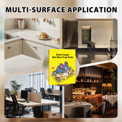 🐭 BUY 2 GET 3! ✨ Extra Large Sticky Mouse Traps - Non-Toxic Adhesive Surface for Effective Pest Control 🚫🧀