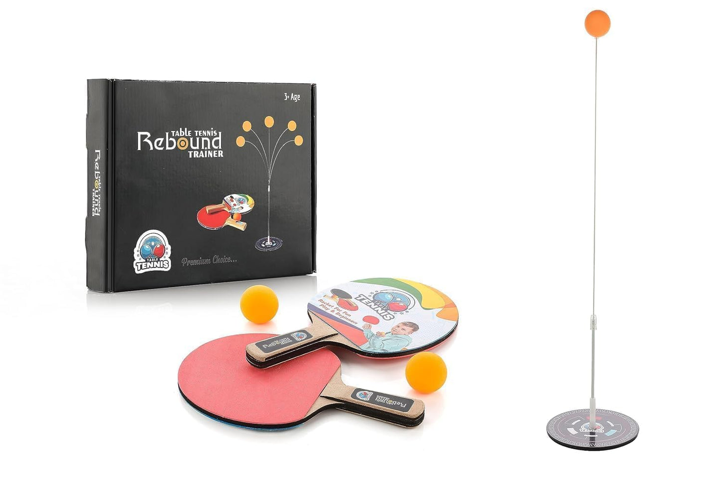 Indoor Sports Table Tennis Trainer Kit for Kids & Adults