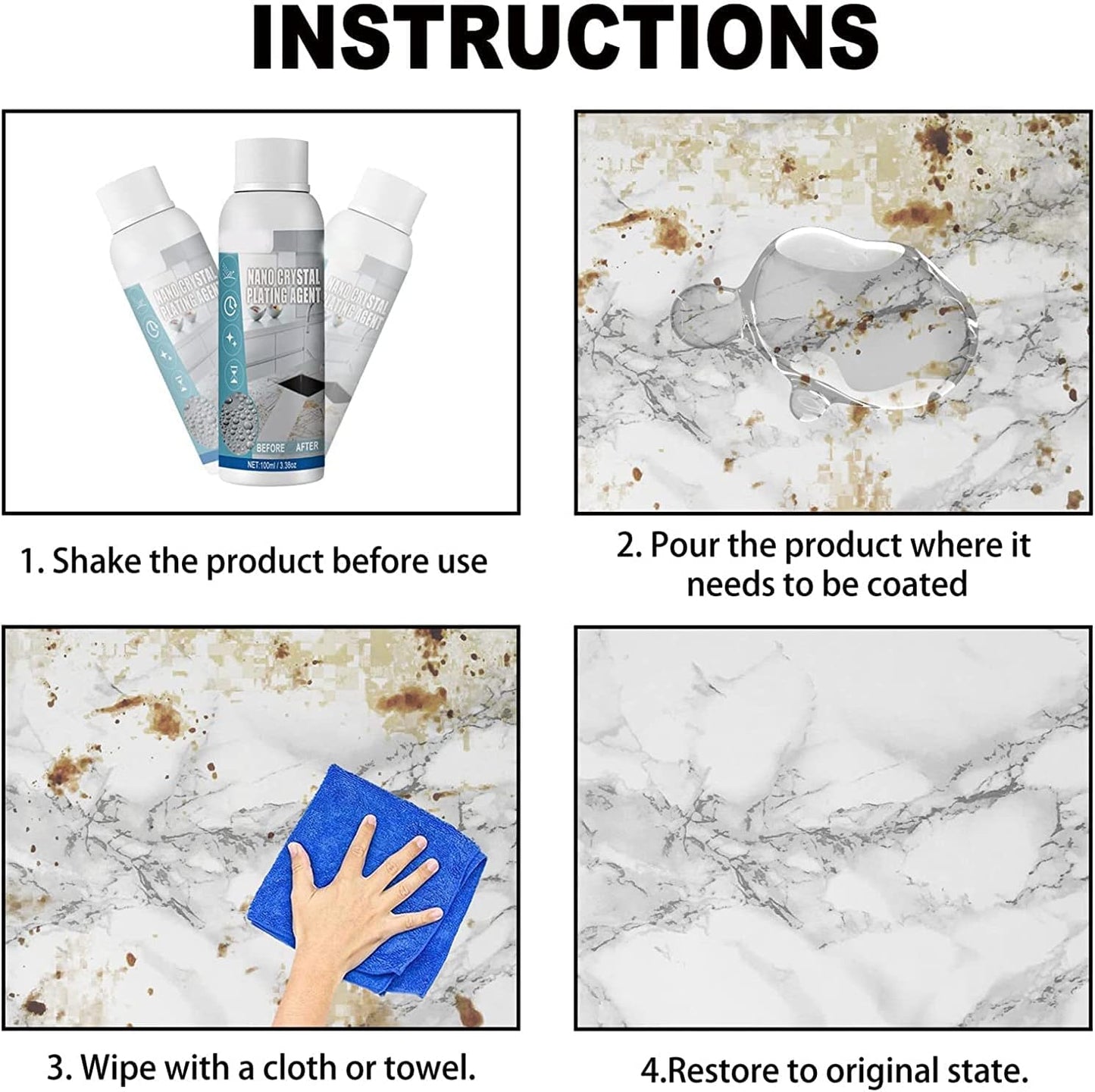 Nano Crystal Coating Agent for Tile & Furniture