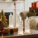 LED Crystal Candle Lights- Romantic Tabletop Night Lights