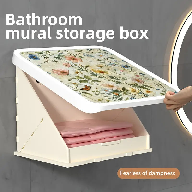 Bathroom Rack Wall Hanging Storage Rack Waterproof No Drilling