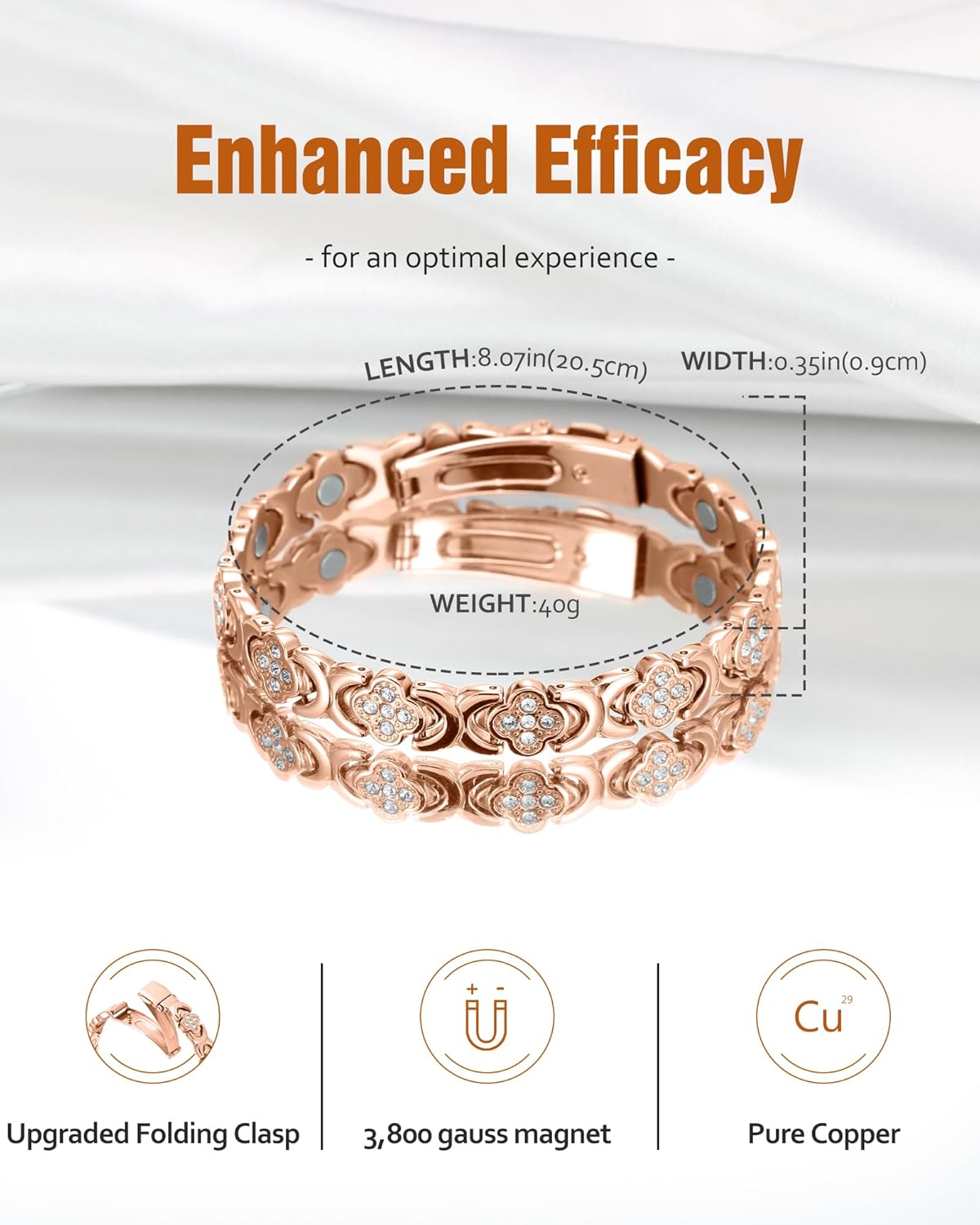 Ultra Strength Magnetic Copper Bracelet