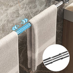 🛁✨ Light Luxury No-Punch - Retractable Suction Cup Towel Bar